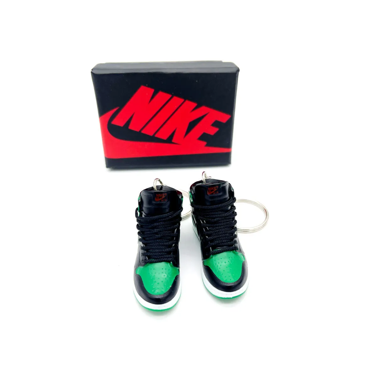 3D Sneaker Keychain- Air Jordan 1 Pine Green 2.0 Pair