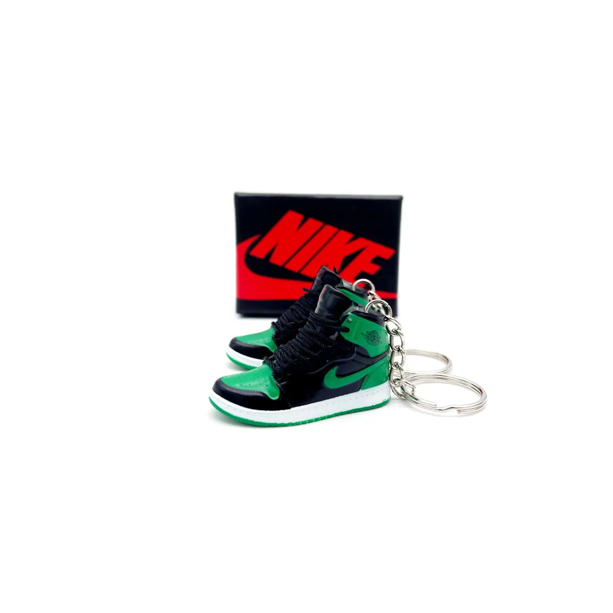 3D Sneaker Keychain- Air Jordan 1 Pine Green 2.0 Pair