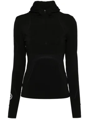 adidas by Stella McCartney logo-tape compression top - Black