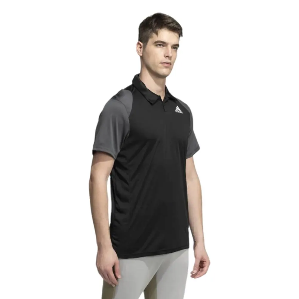 Adidas Men's Club Polo Shirt (Black/Grey Six/White)