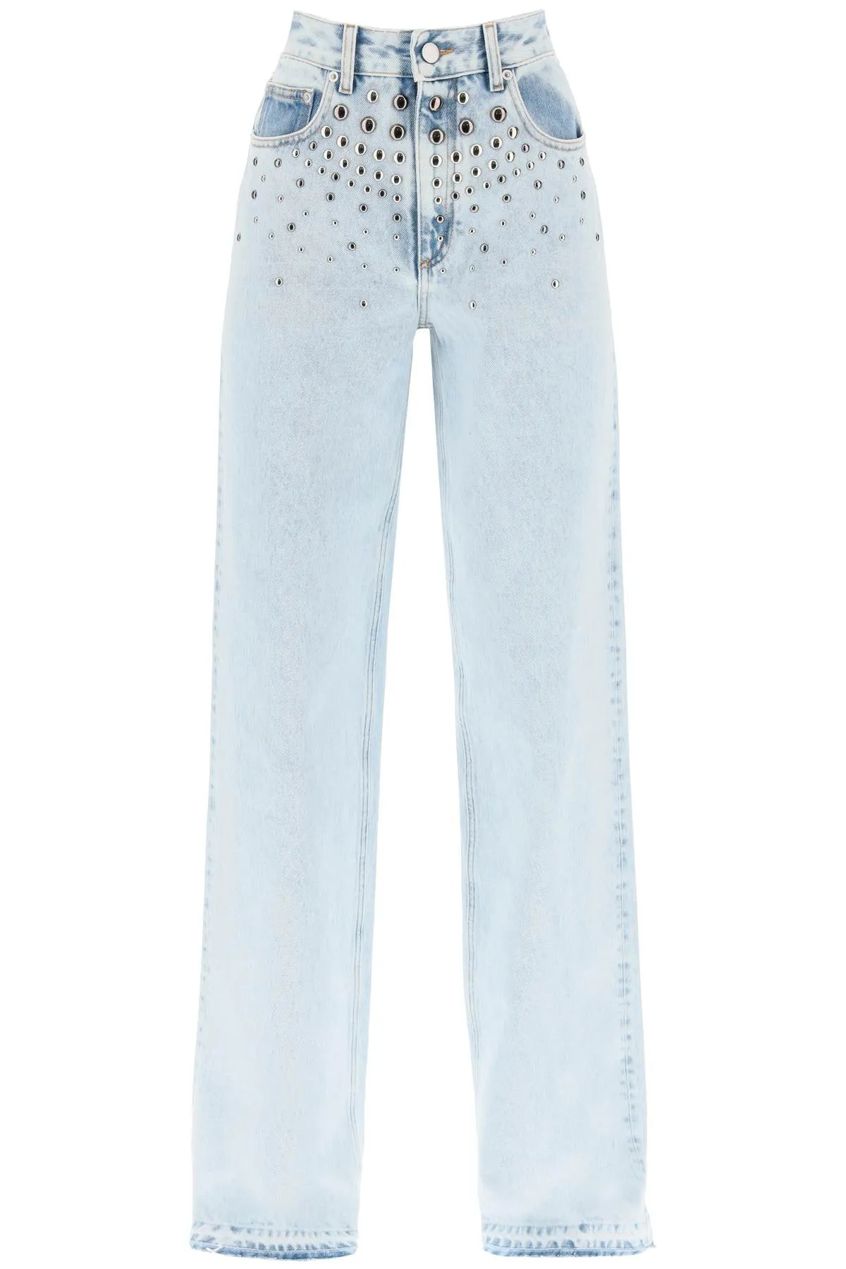 Alessandra rich jeans with studs FABX3647 F4256 LIGHT BLUE