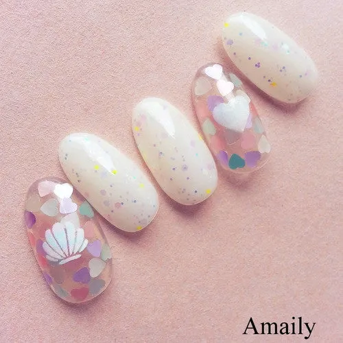 Amaily Japanese Nail Art Sticker / Sea Aurora