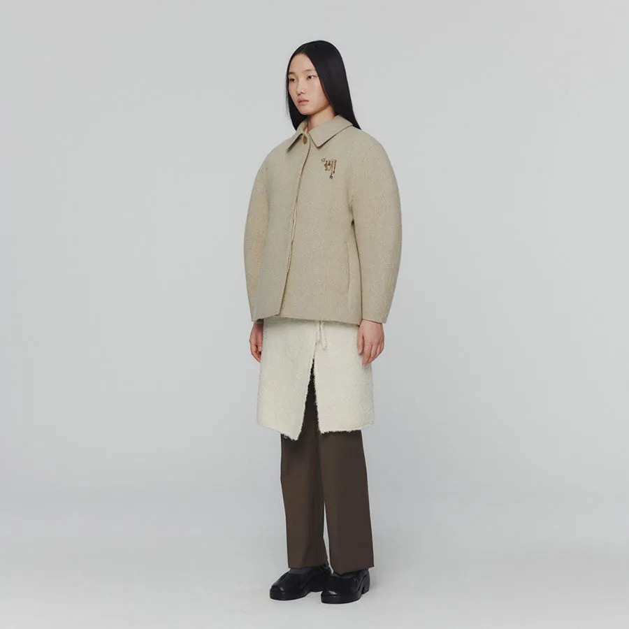 【AMOMENTO/アモーメント】HOURGLASS HALF COAT AM24FWW03CT