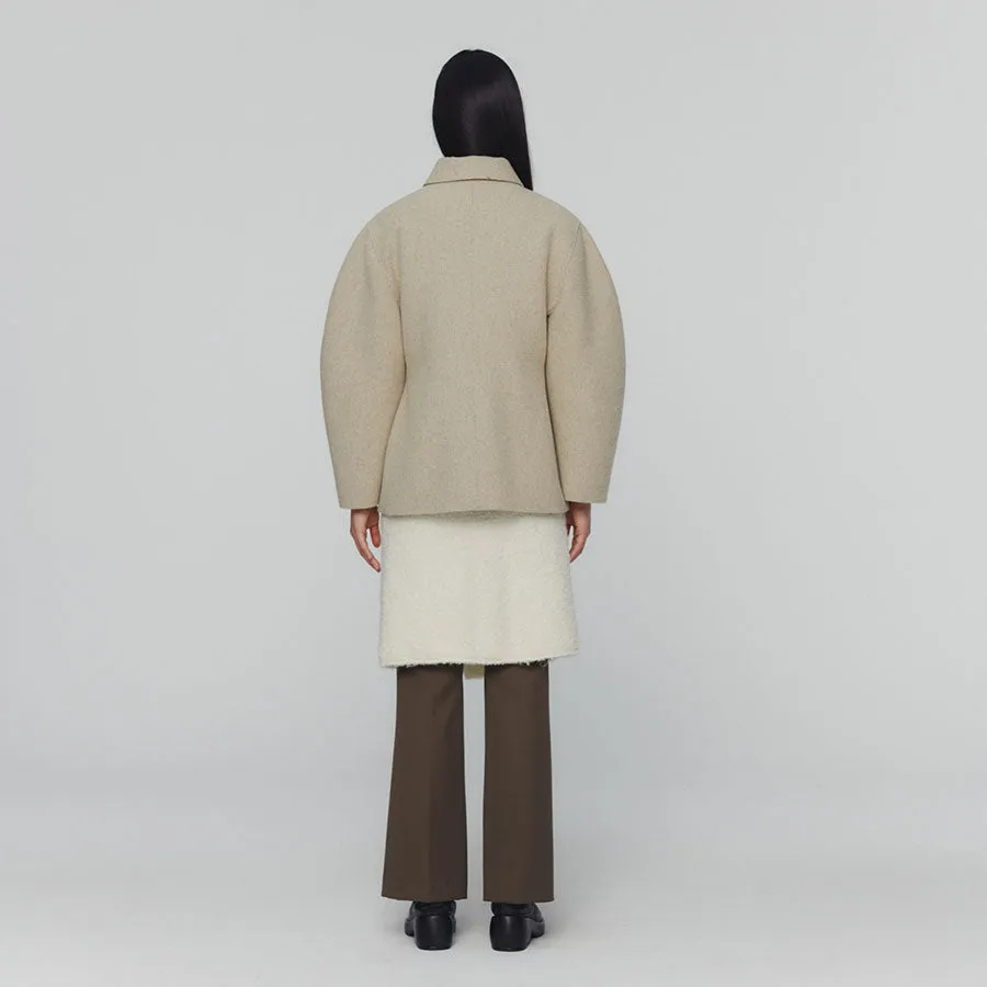 【AMOMENTO/アモーメント】HOURGLASS HALF COAT AM24FWW03CT