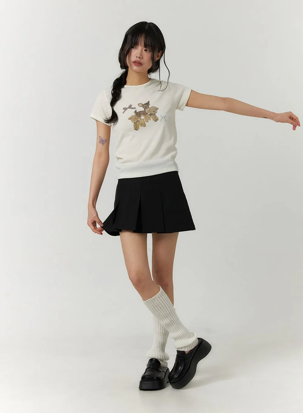 Animal Graphic Short Sleeve Tee CF407