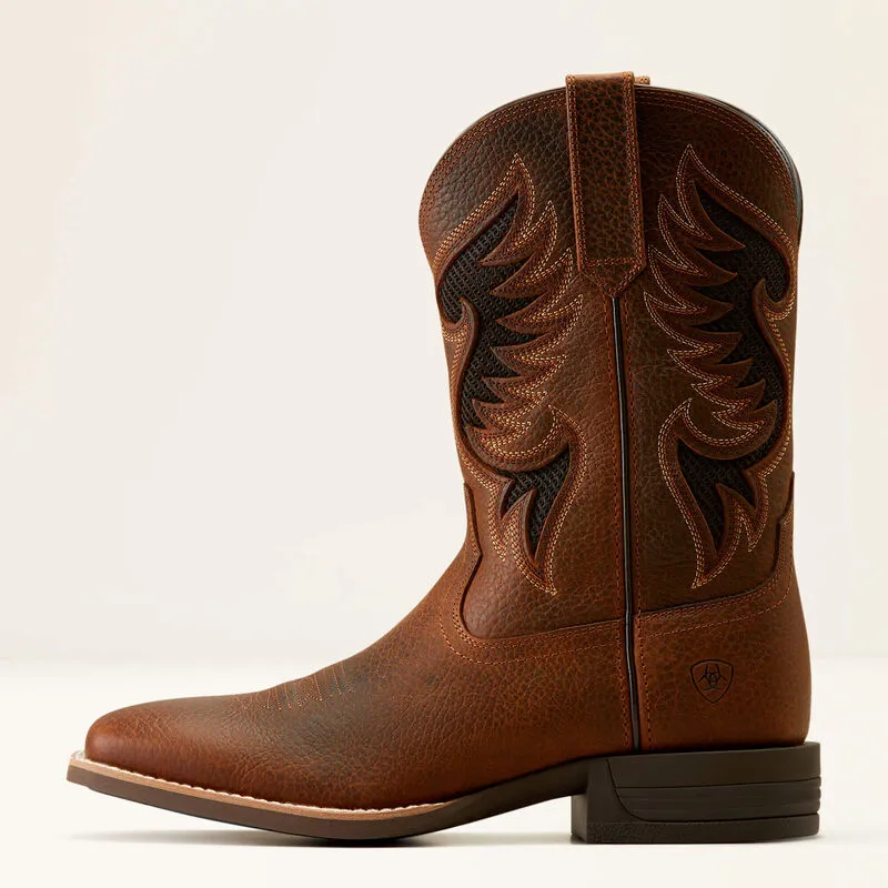 Ariat Men's Cowpuncher VentTEK Cowboy Boot (Brown Oiled Rowdy)