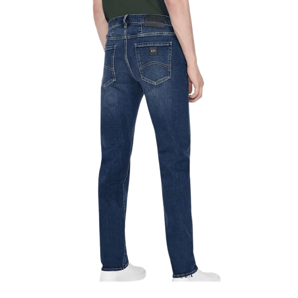 Armani Exchange Slim Fit Mid Blue Jeans | Menswear Online