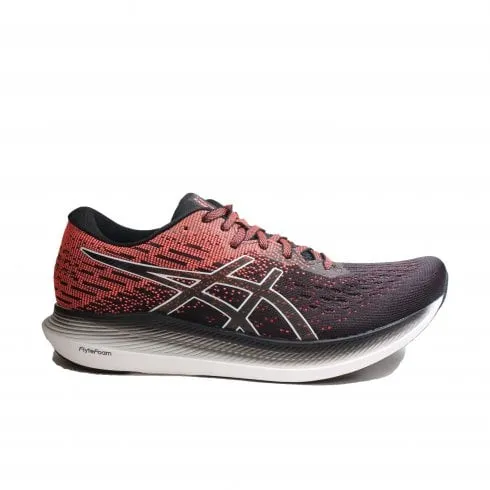 Asics EVORIDE 2 | Black/Blazing Coral | Womens Lace Up Running Trainers