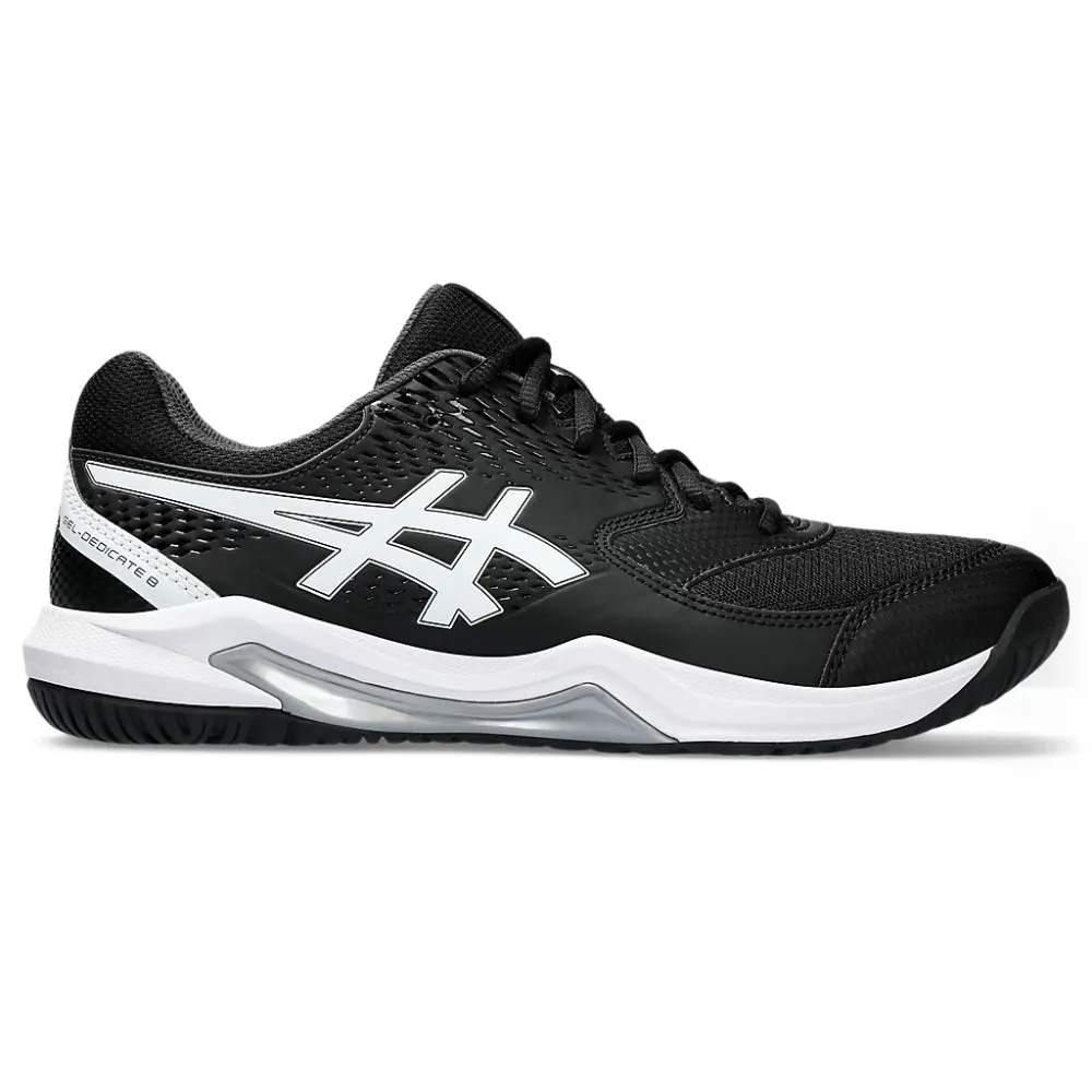 ASICS Men's Gel-Dedicate 8 Tennis Shoe (Black/White)