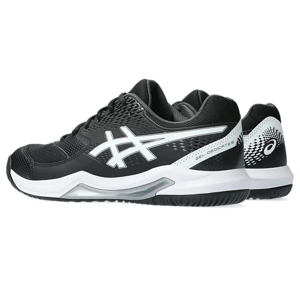 ASICS Men's Gel-Dedicate 8 Tennis Shoe (Black/White)