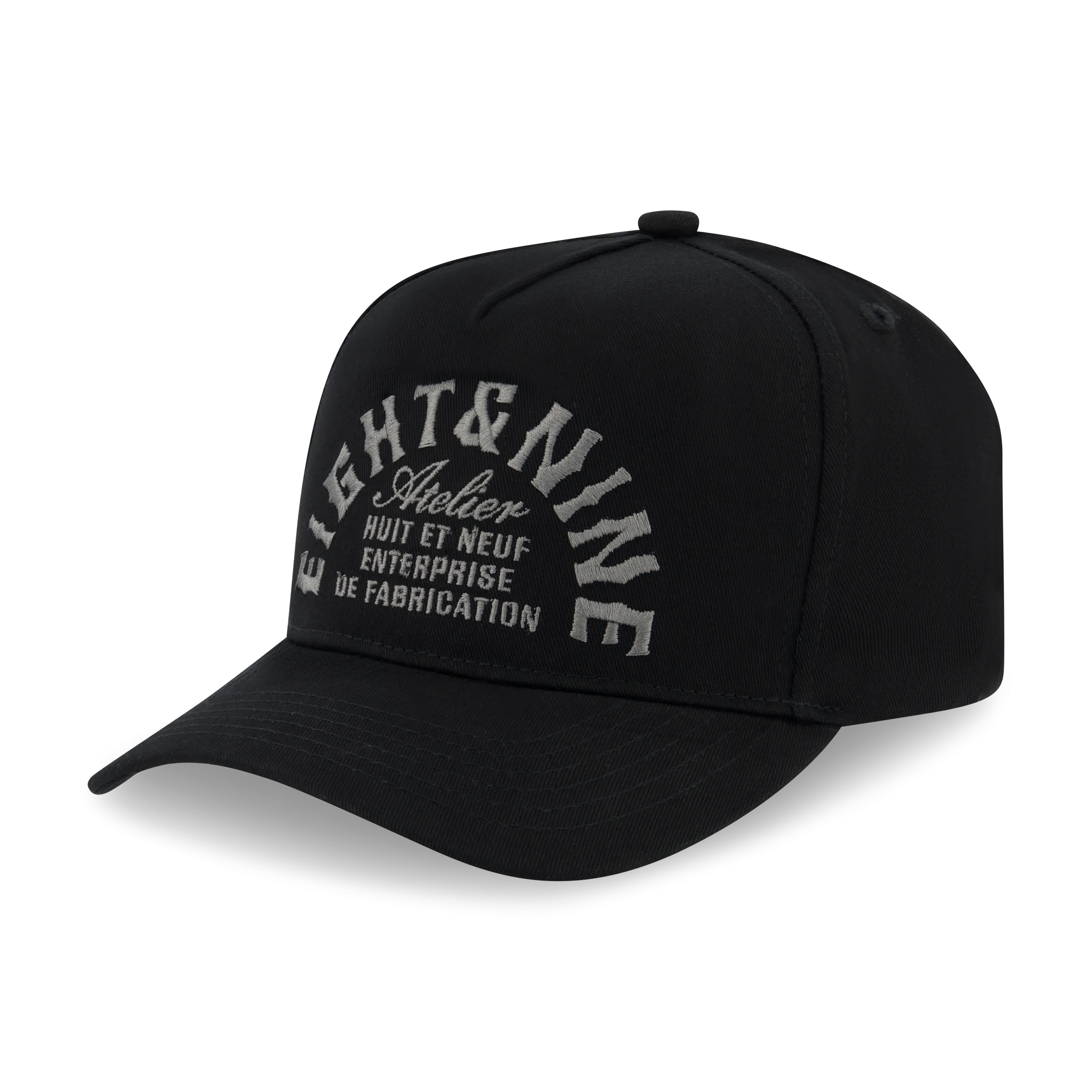 Atelier Snapback Hat Black