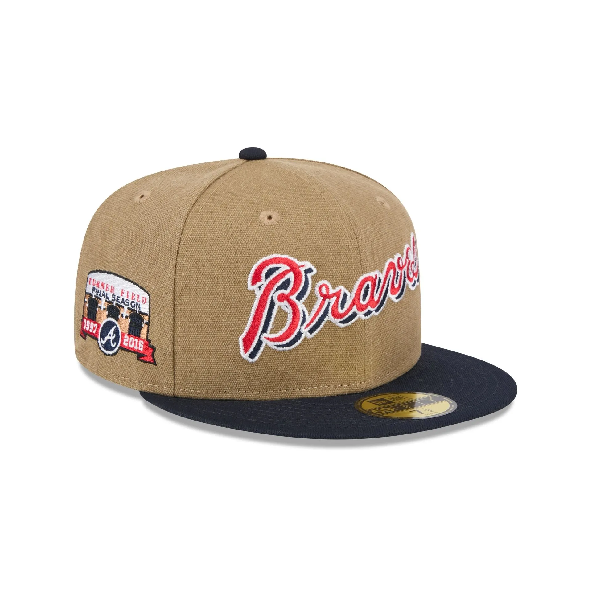 Atlanta Braves Canvas Crown 59FIFTY Fitted Hat