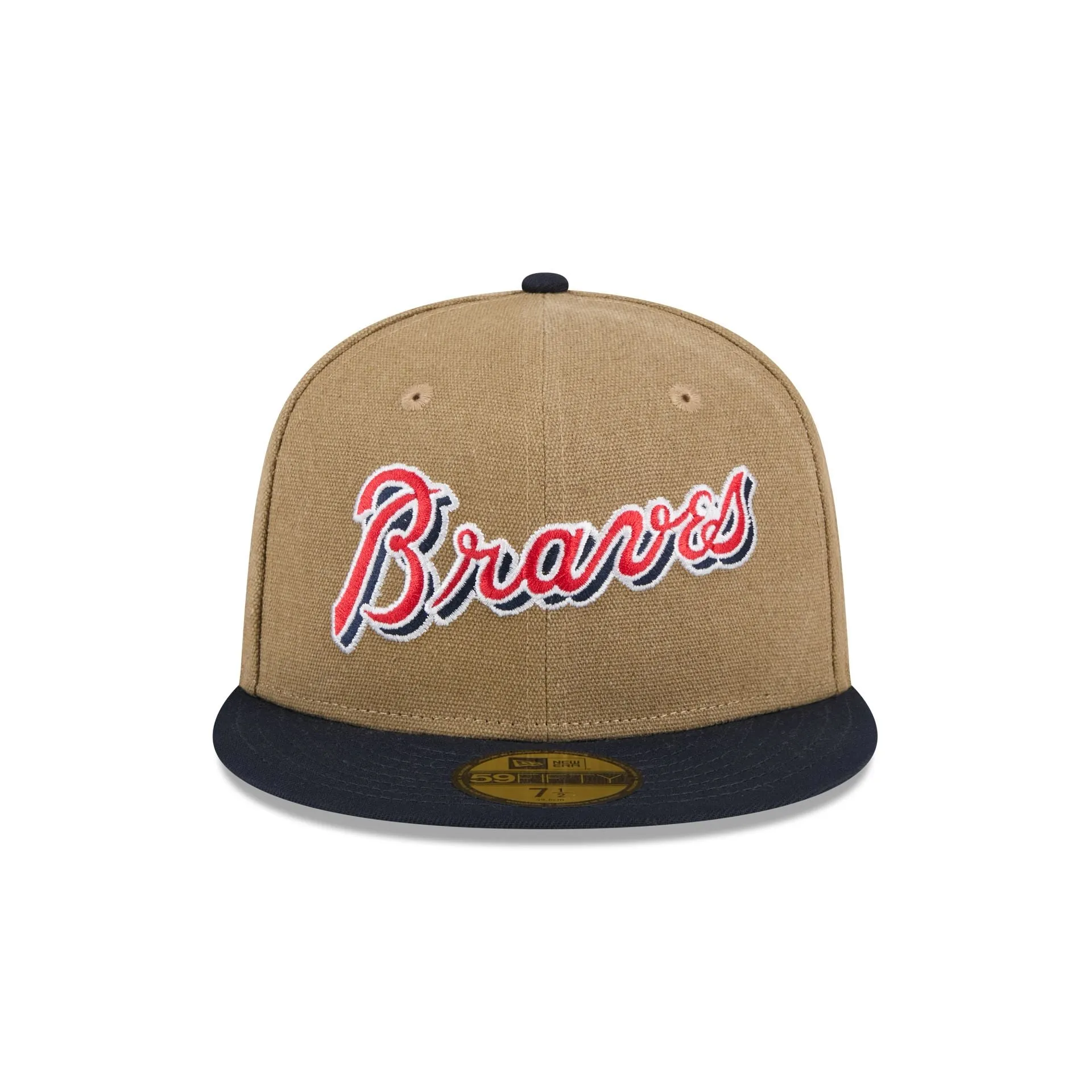 Atlanta Braves Canvas Crown 59FIFTY Fitted Hat