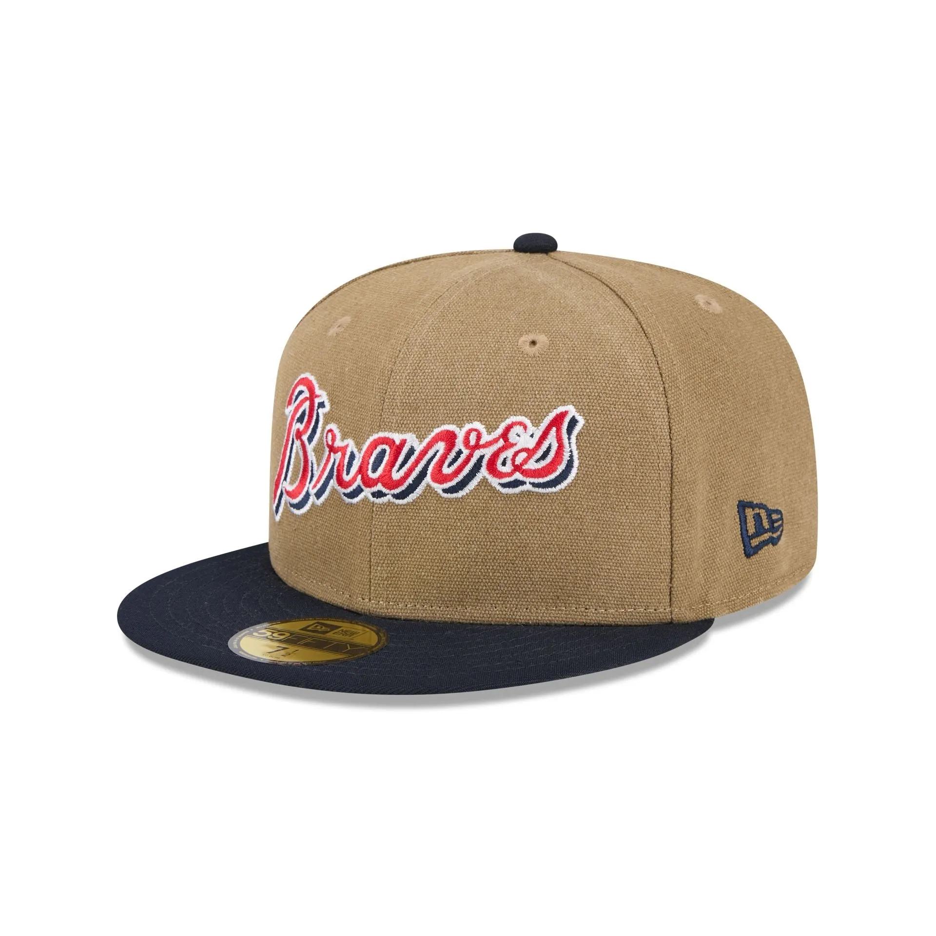 Atlanta Braves Canvas Crown 59FIFTY Fitted Hat