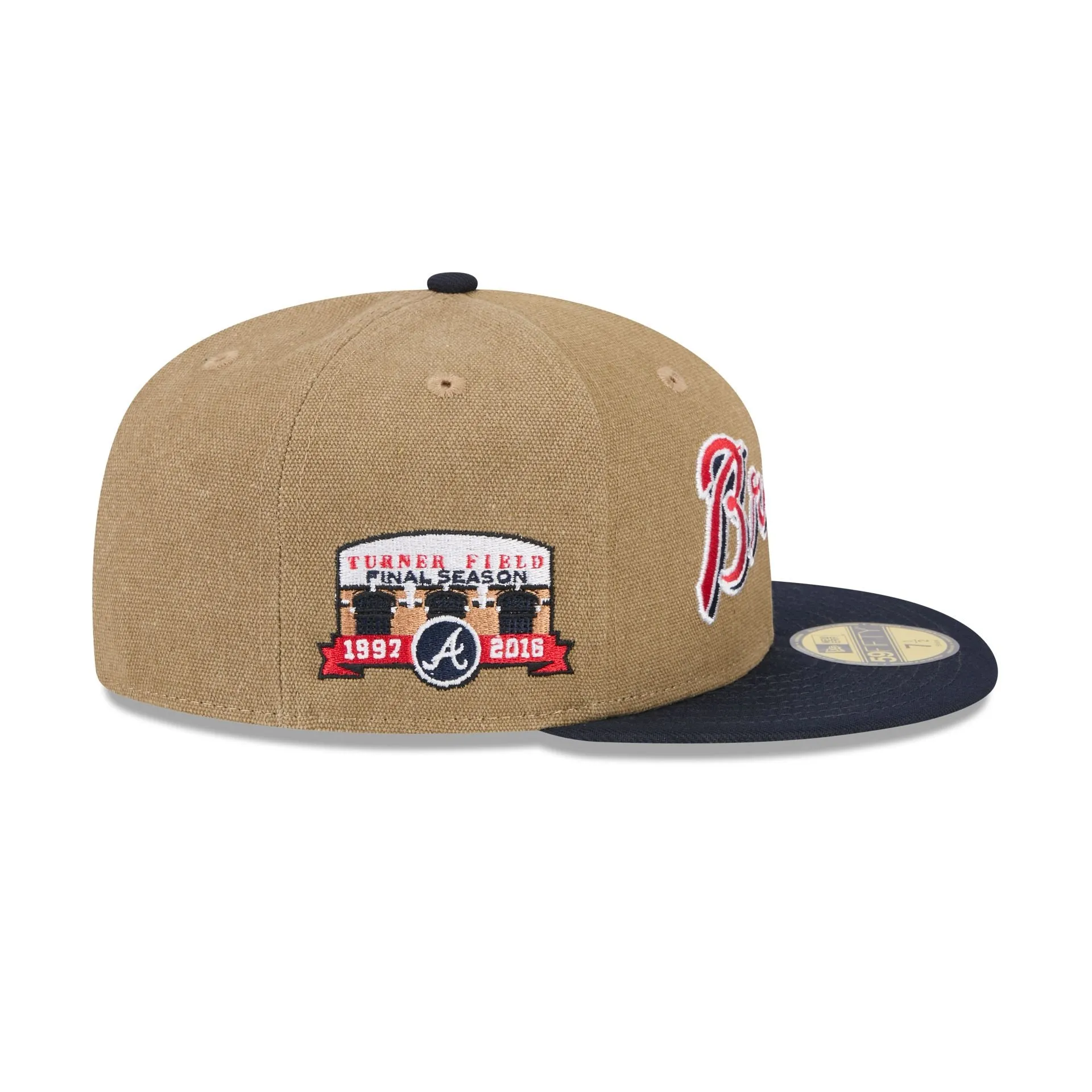 Atlanta Braves Canvas Crown 59FIFTY Fitted Hat