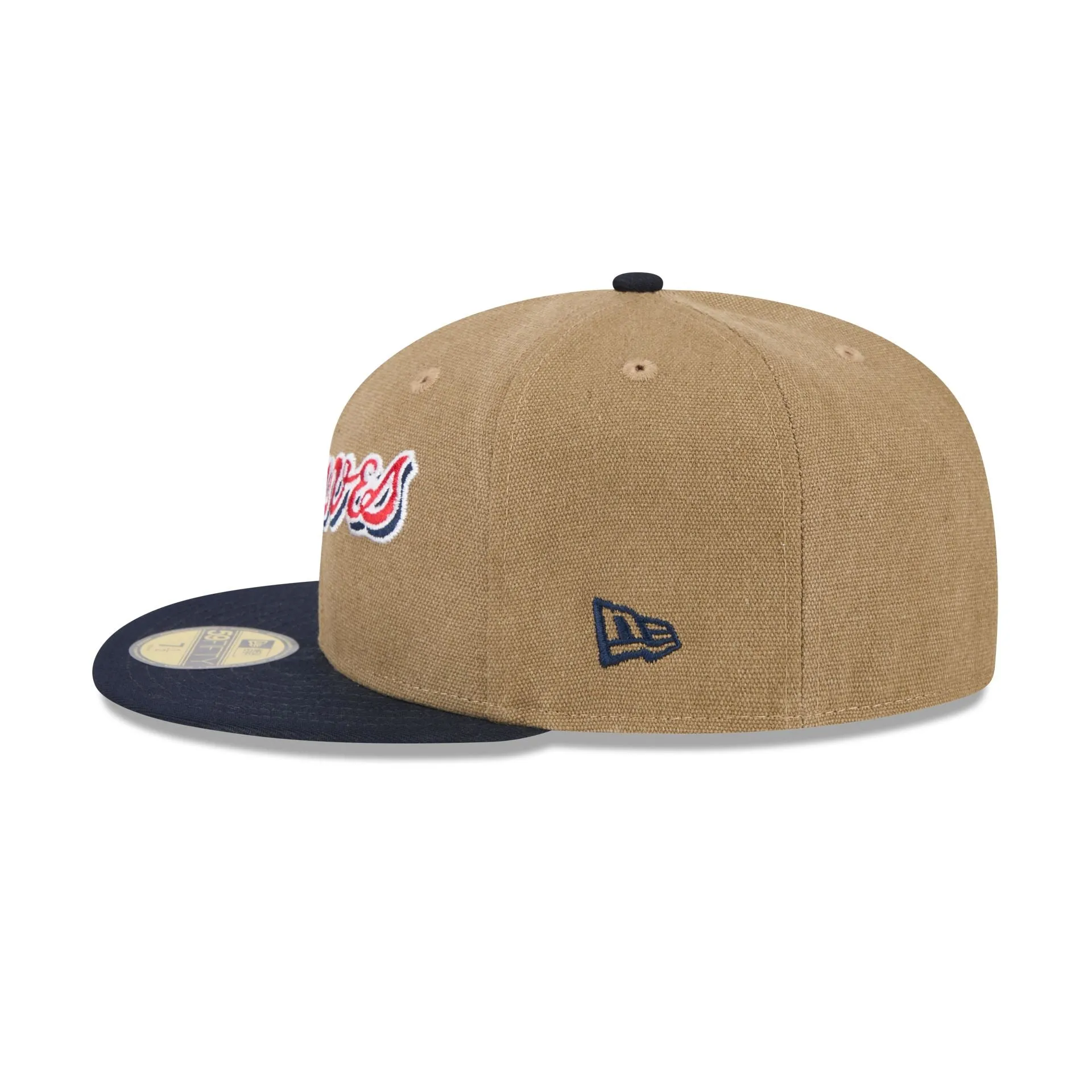 Atlanta Braves Canvas Crown 59FIFTY Fitted Hat