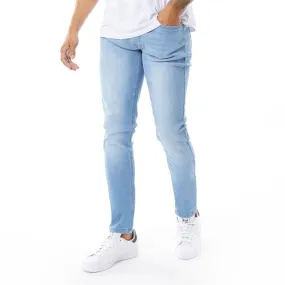 Avant Garde Mens Staple Skinny Stretch Jeans Light Blue