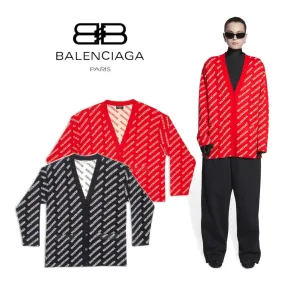 BALENCIAGA  |Monogram Casual Style Long Sleeves Cotton Party Style