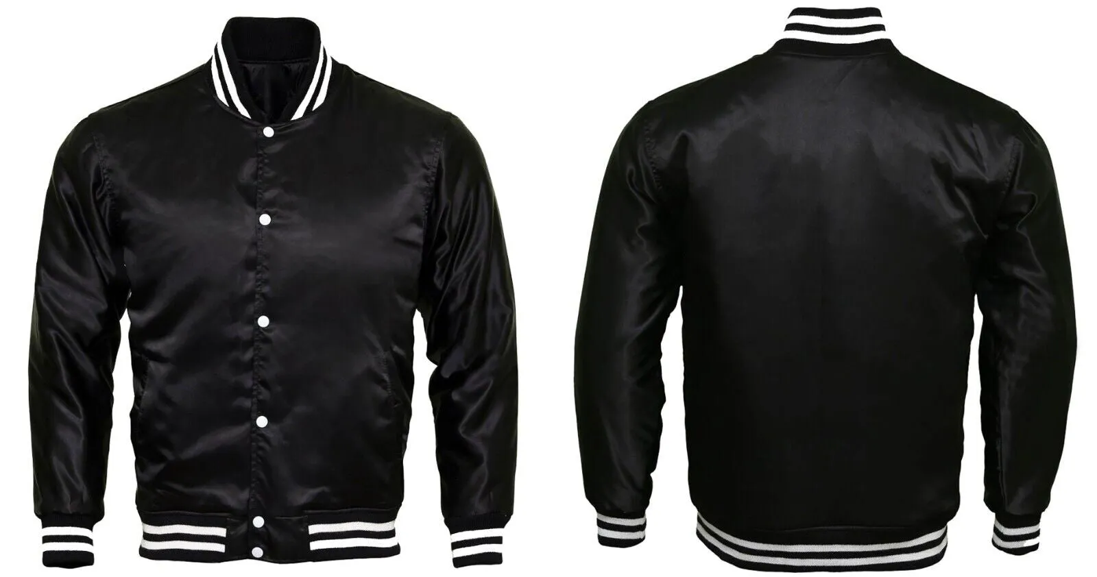 Baseball College Letterman Varsity Jacket Satin Bomber Super Quality Sports Wear-01