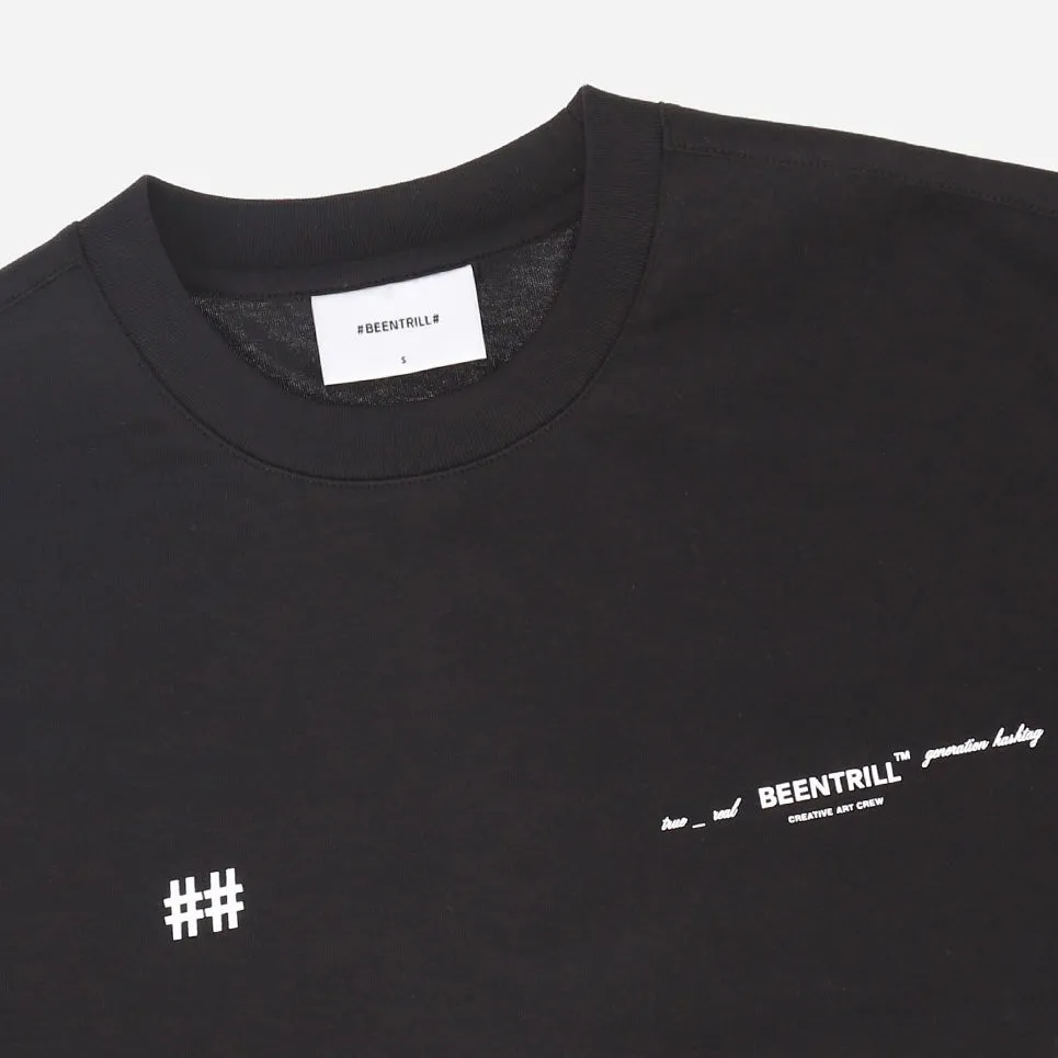 Been Trill Reflective Tape Logo Tee Black