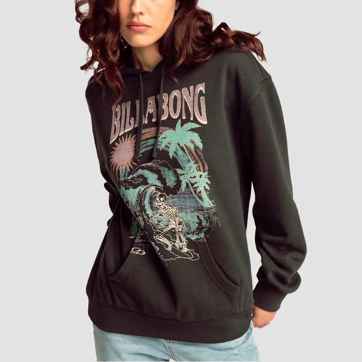 Billabong Best Of Times Pullover Hoodie Off Black - Womens