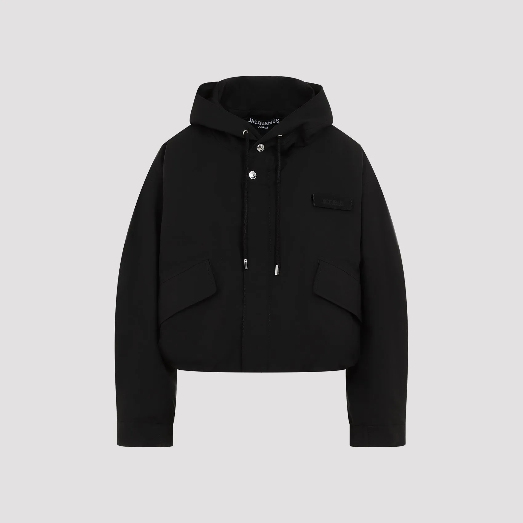 Black Organic Cotton La Parka Courte Caraco Coat