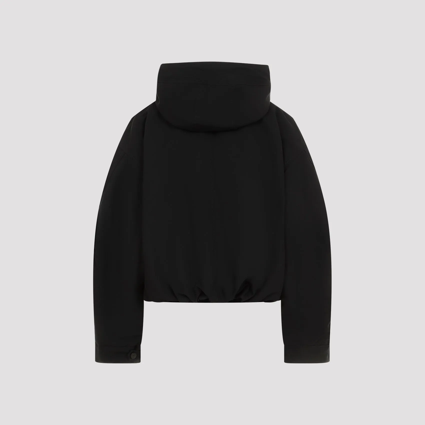 Black Organic Cotton La Parka Courte Caraco Coat