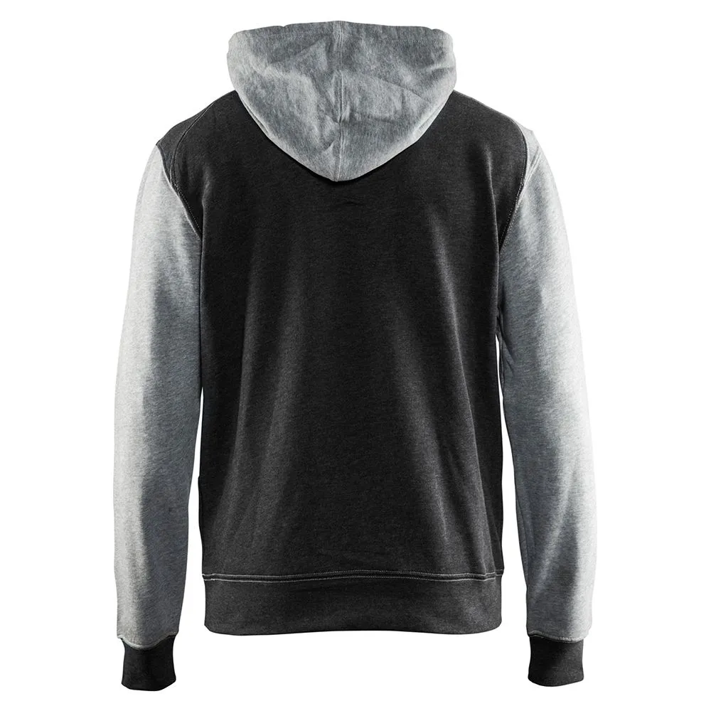 Blåkläder 3399-1157 Hooded Sweatshirt - Black Melange/Grey