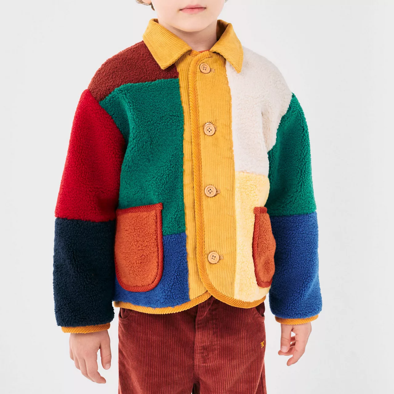 BOBO CHOSES Colour-Block Logo Jacket - Multi