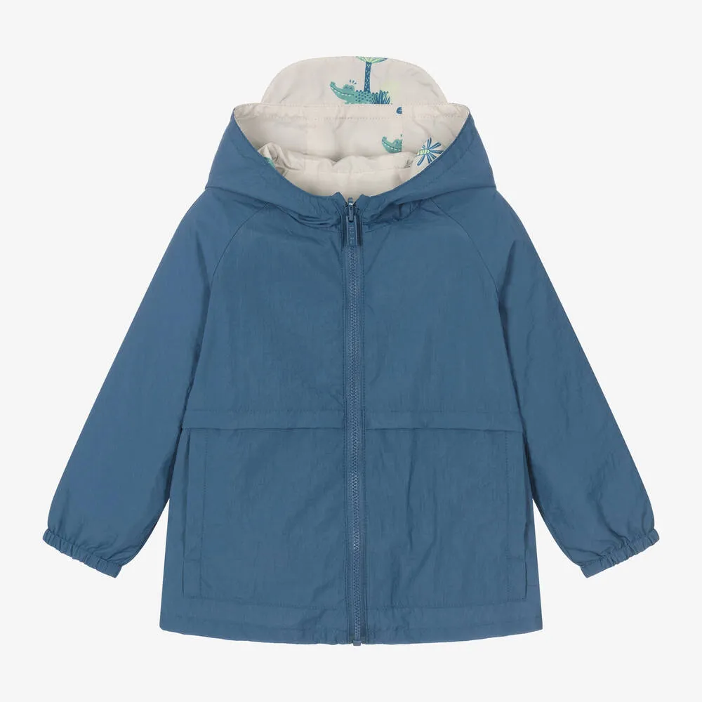 Boys Blue Reversible Windbreaker Coat