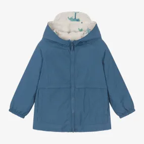 Boys Blue Reversible Windbreaker Coat