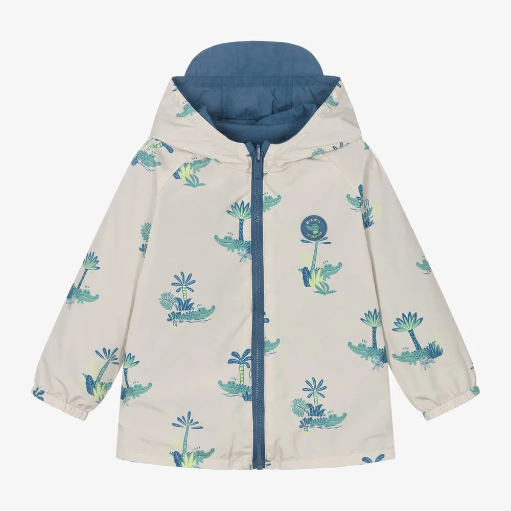 Boys Blue Reversible Windbreaker Coat