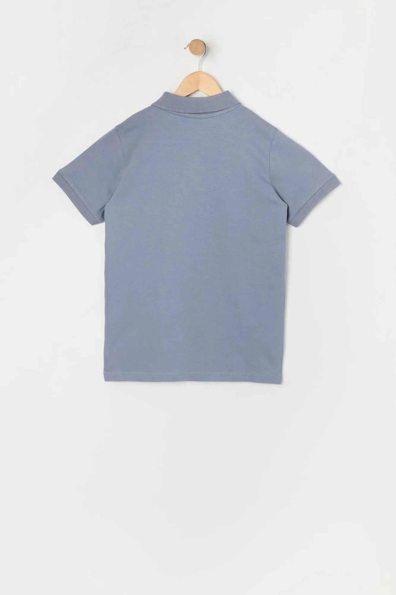 Boys Solid Polo Top