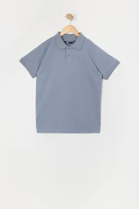 Boys Solid Polo Top