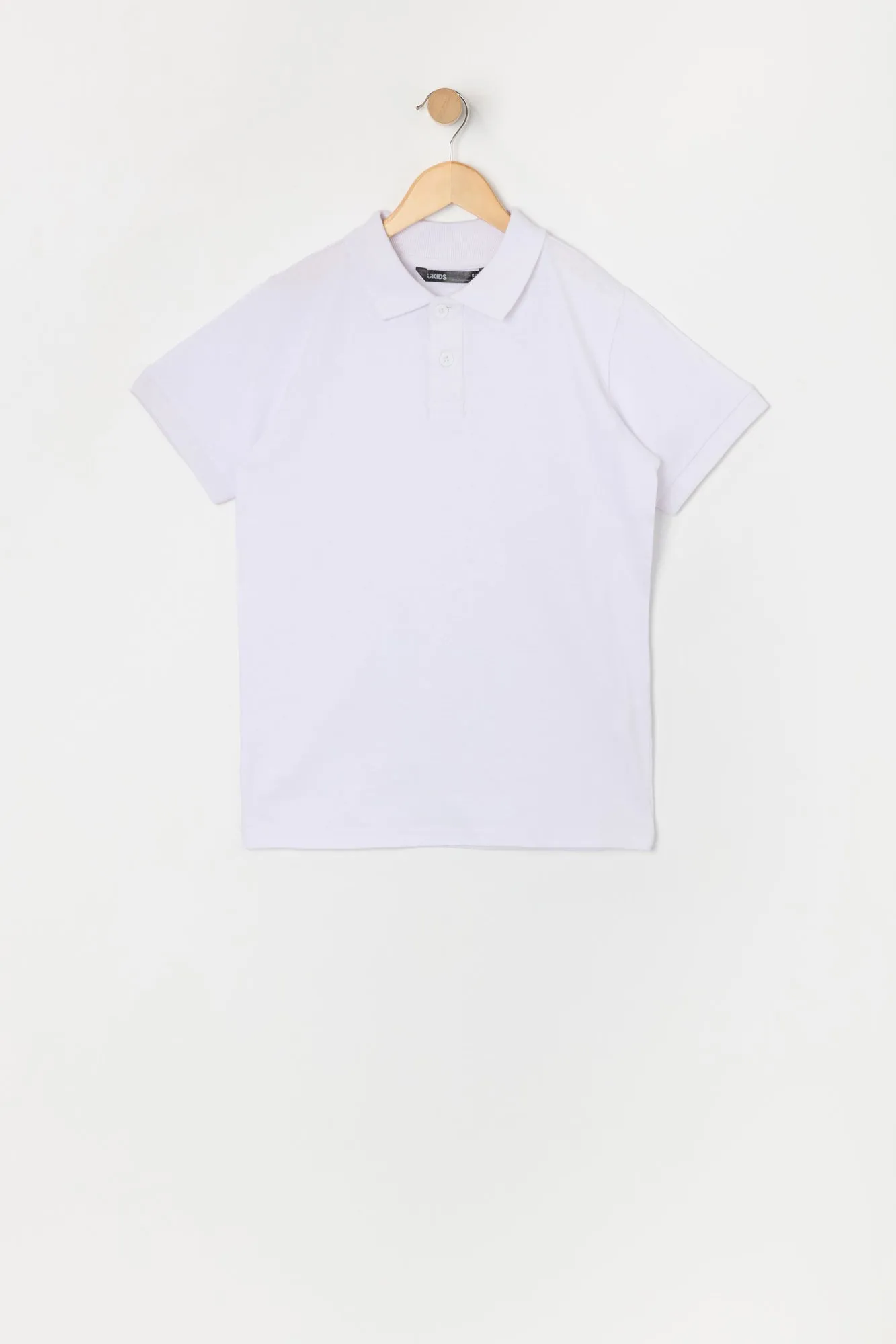 Boys Solid Polo Top