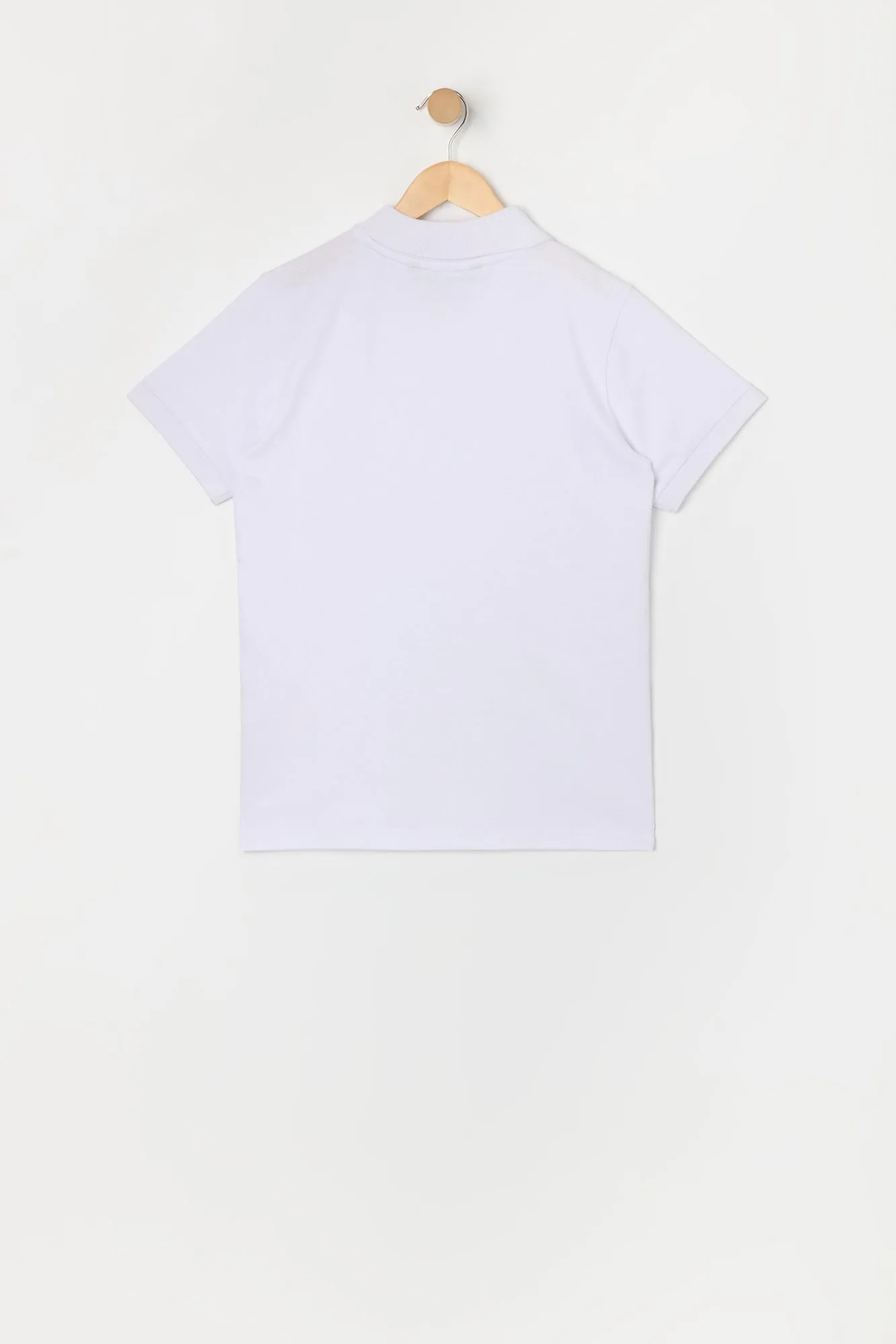 Boys Solid Polo Top