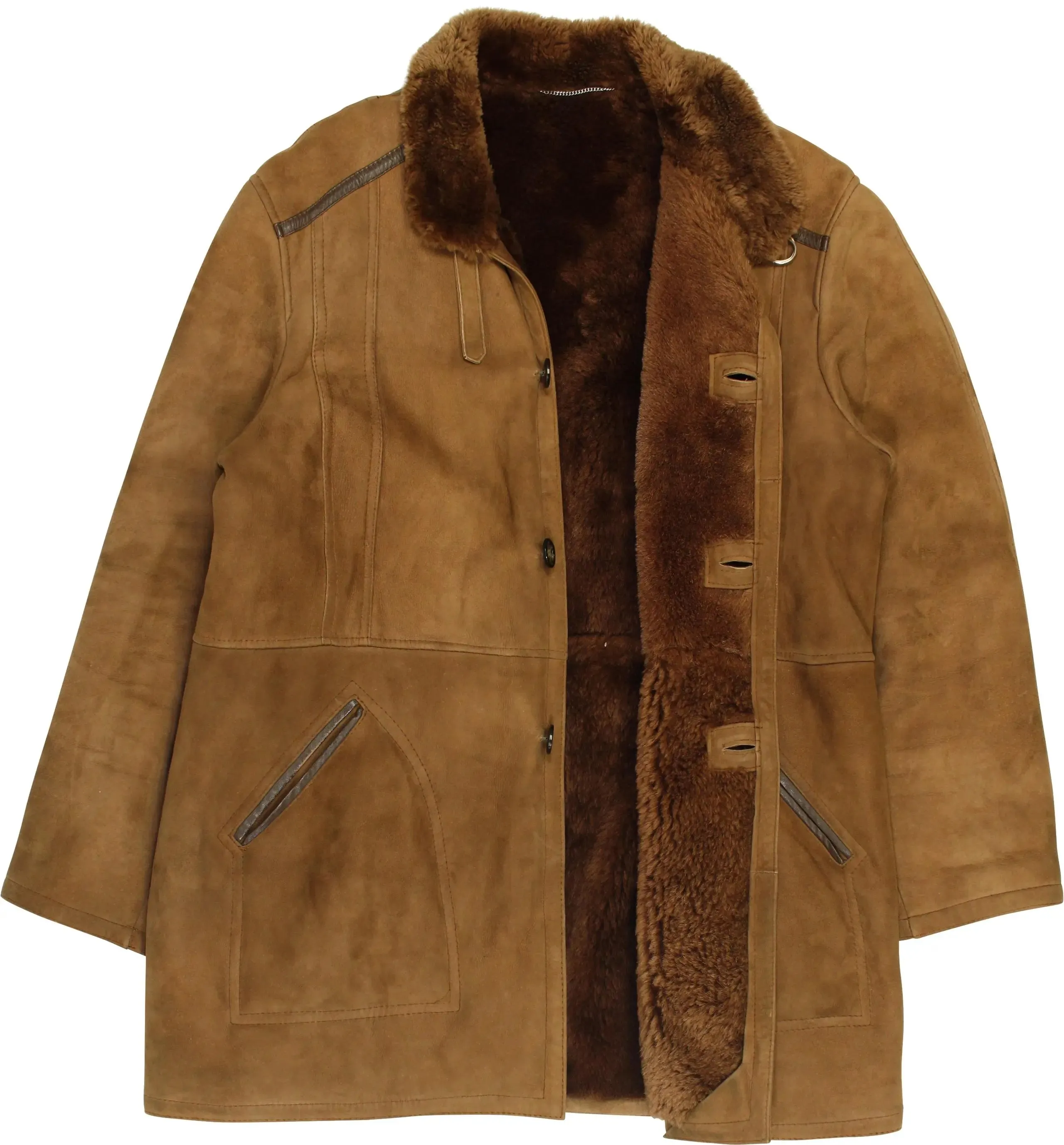 Brown shearling coat | ThriftTale