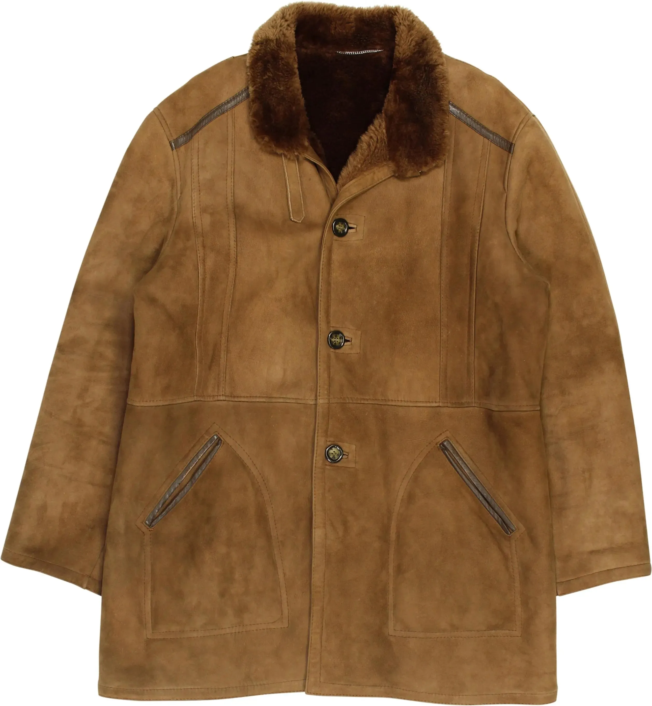 Brown shearling coat | ThriftTale