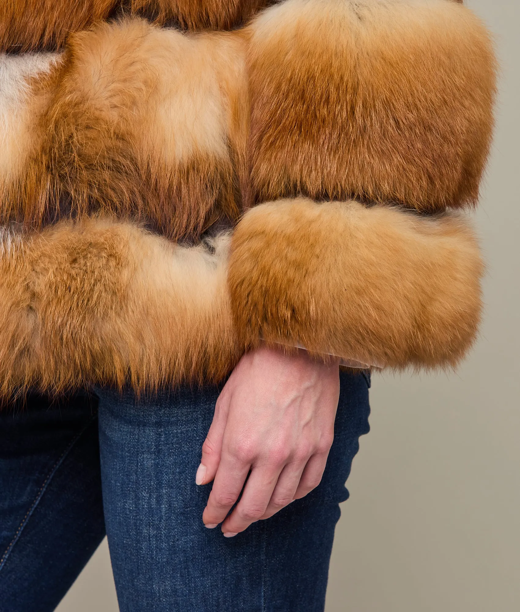 Canadian Red Fox Jacket :: Caramel