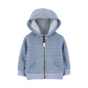 Carter's Zip-Up Fleece-Lined Hoodie Blue Boy Hoodies