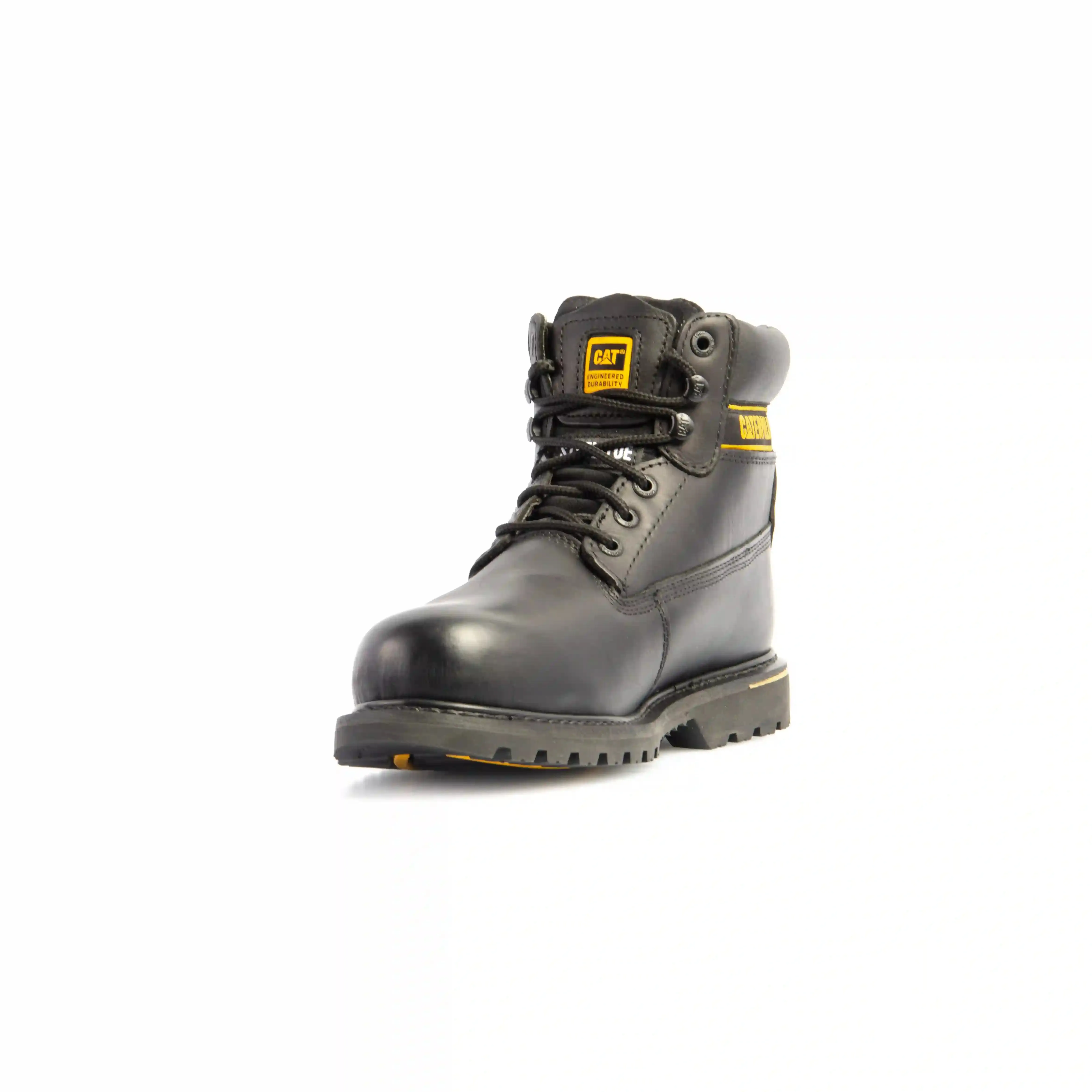 CAT 7040 SB SRC HRO Holton Black Leather Steel Safety Boot