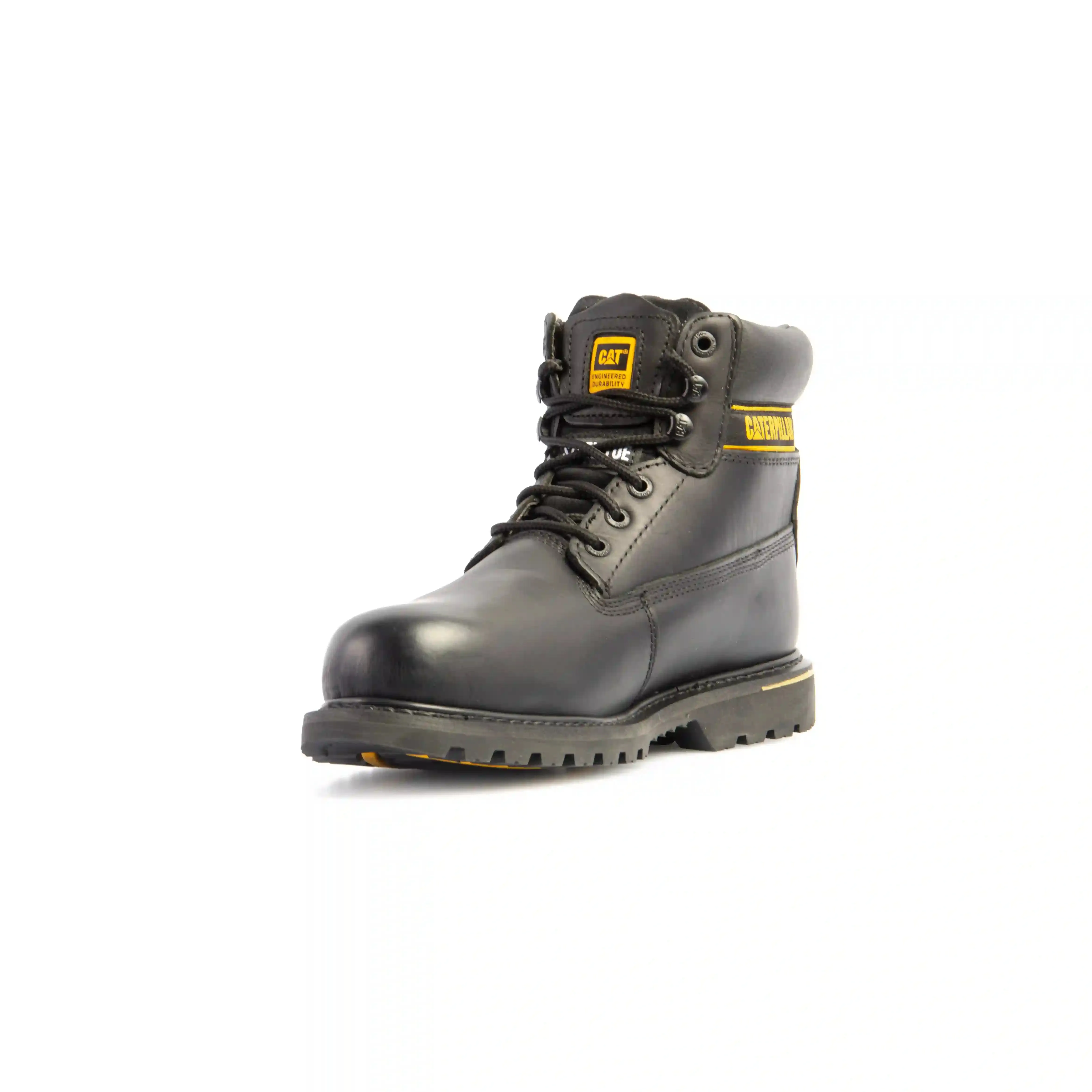 CAT 7040 SB SRC HRO Holton Black Leather Steel Safety Boot