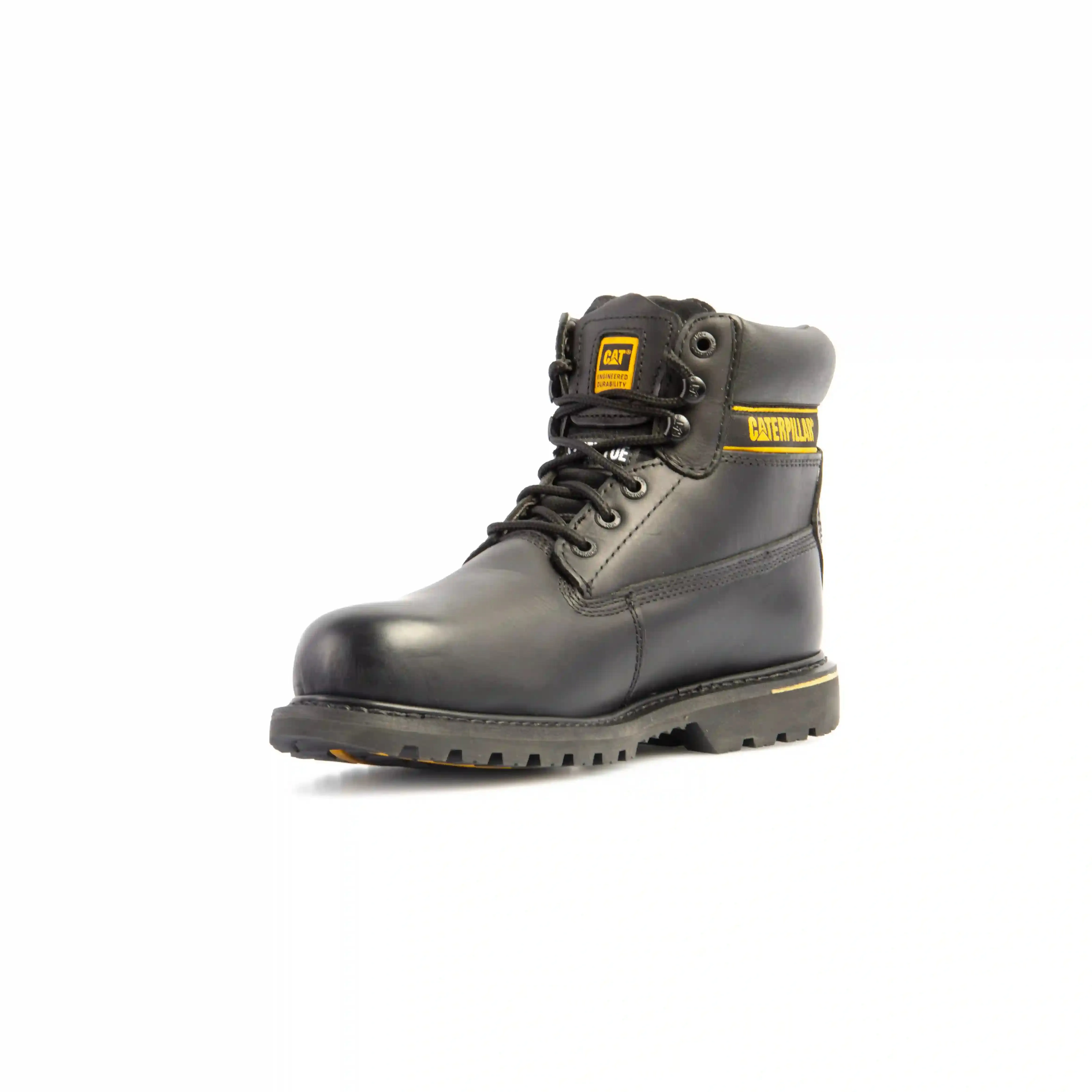 CAT 7040 SB SRC HRO Holton Black Leather Steel Safety Boot