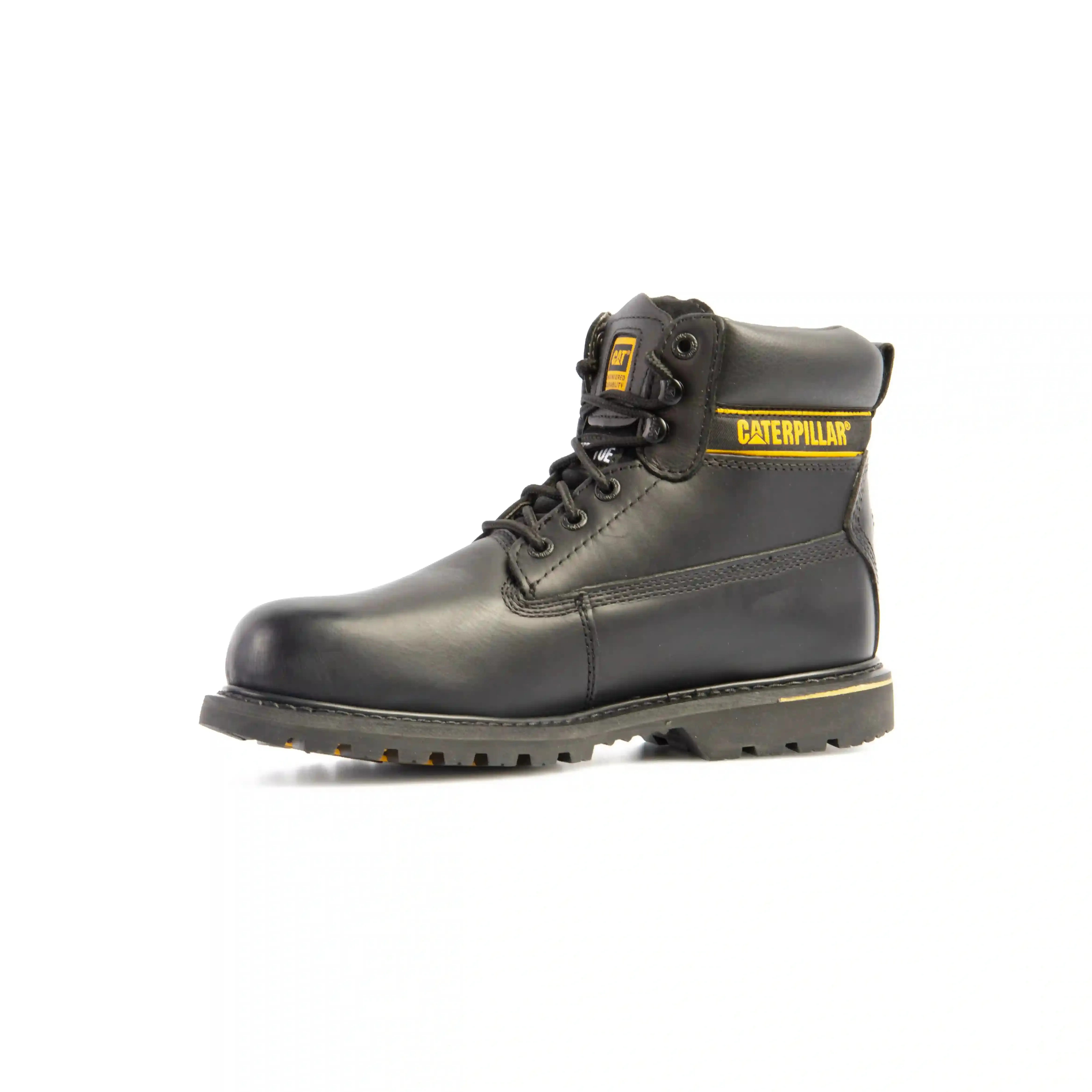 CAT 7040 SB SRC HRO Holton Black Leather Steel Safety Boot