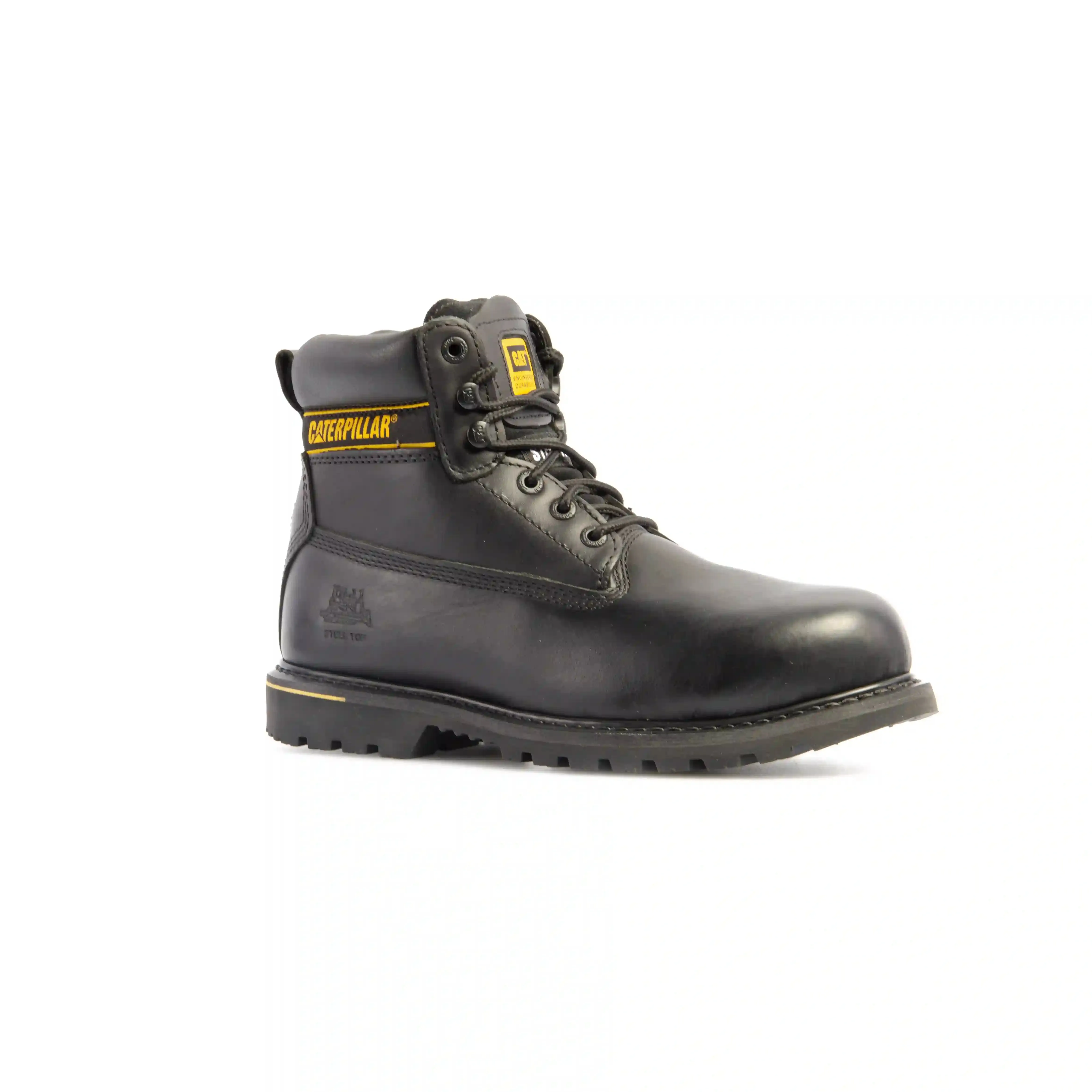 CAT 7040 SB SRC HRO Holton Black Leather Steel Safety Boot