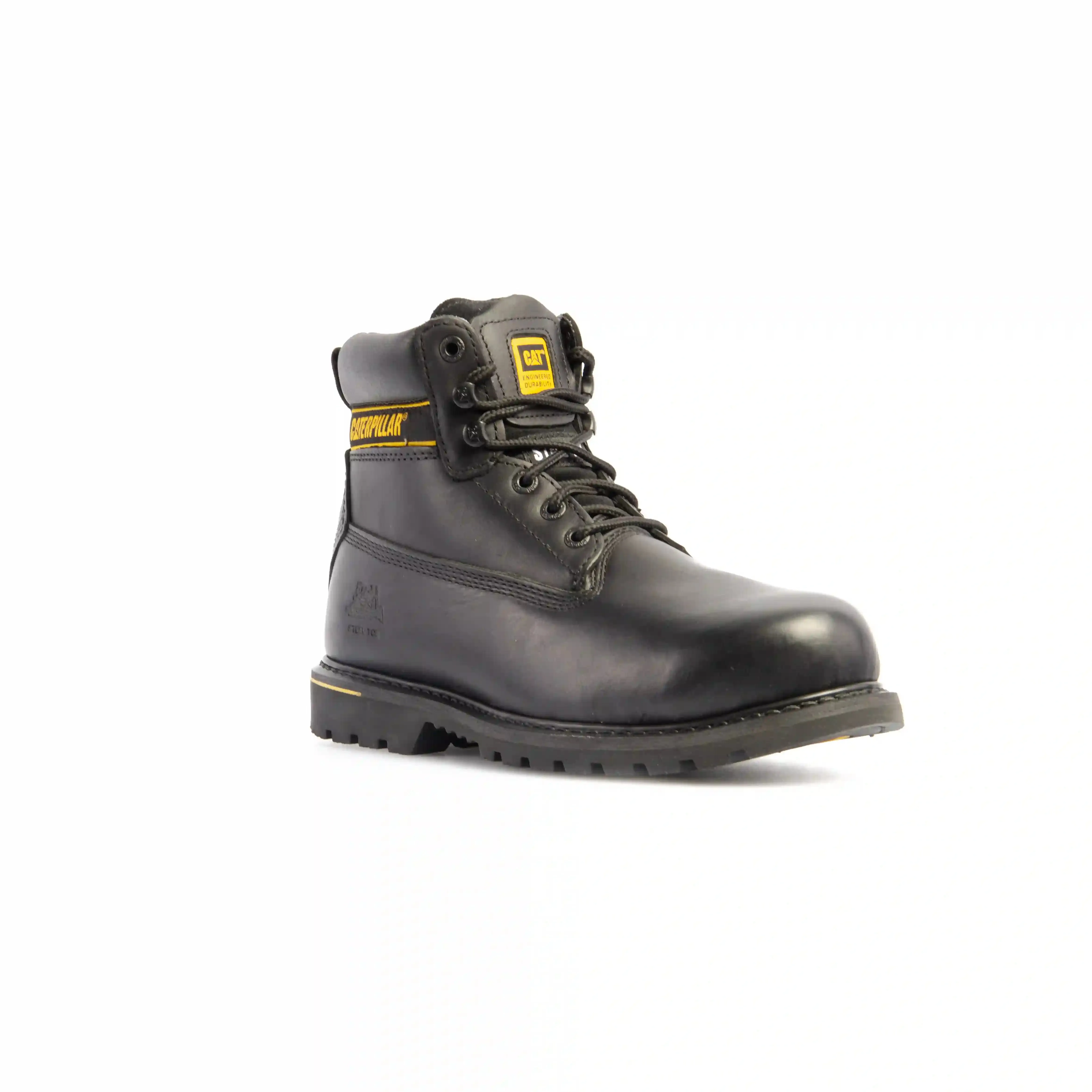 CAT 7040 SB SRC HRO Holton Black Leather Steel Safety Boot