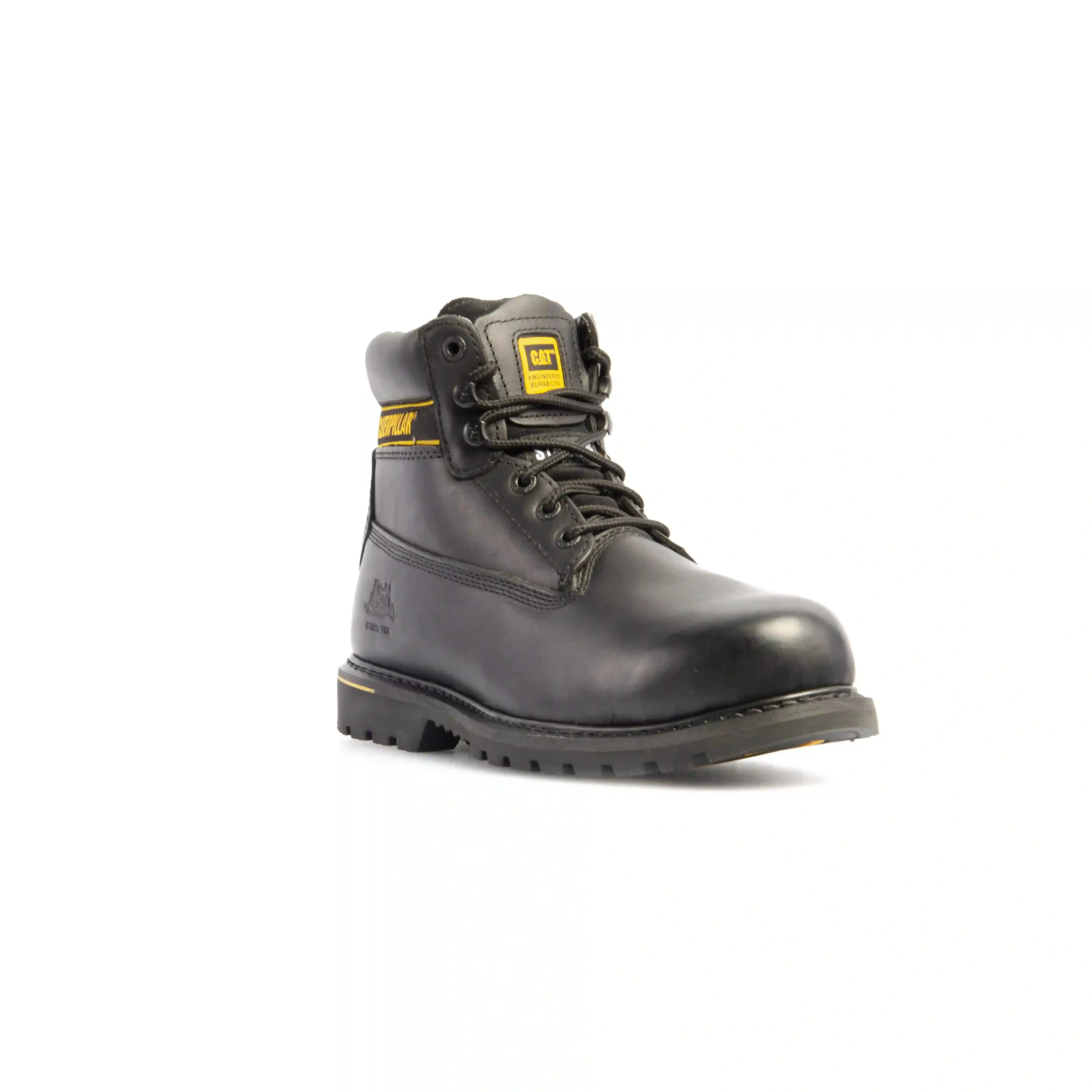 CAT 7040 SB SRC HRO Holton Black Leather Steel Safety Boot