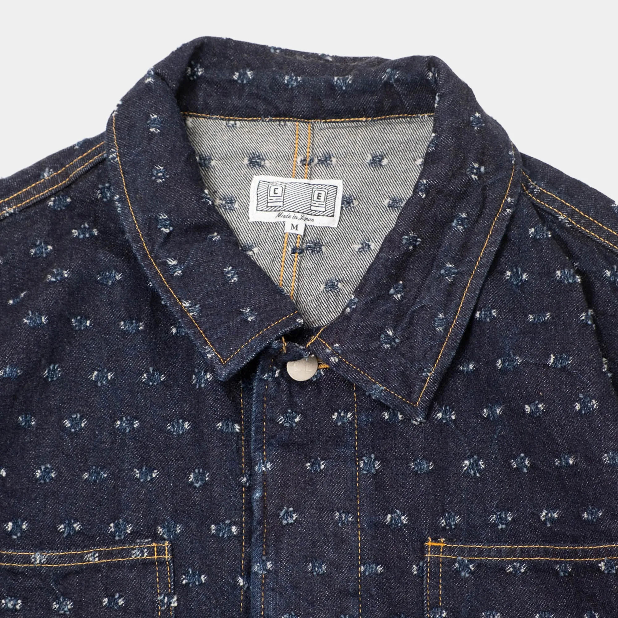 Cav Empt Maj Dam Denim Work Jacket - Indigo