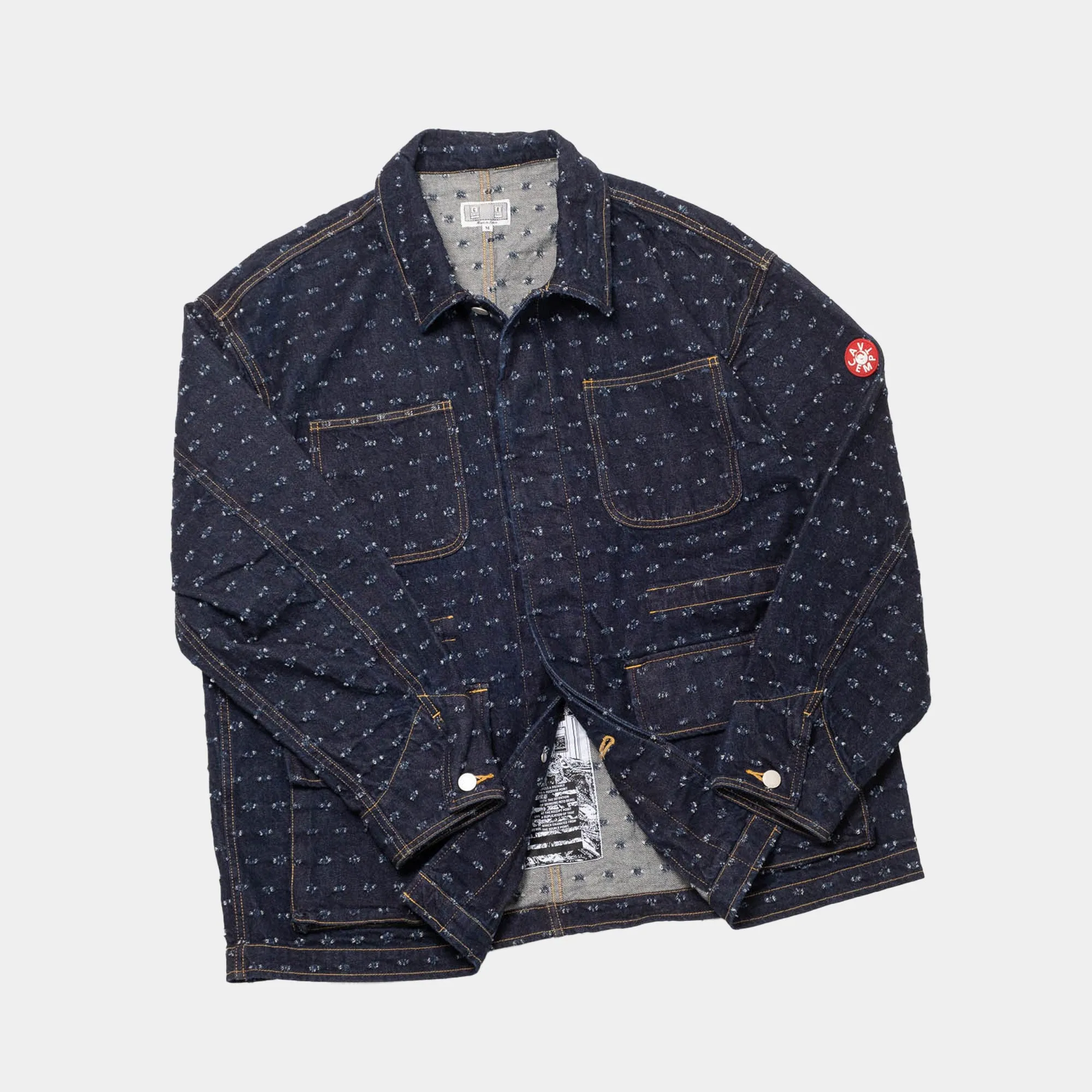 Cav Empt Maj Dam Denim Work Jacket - Indigo