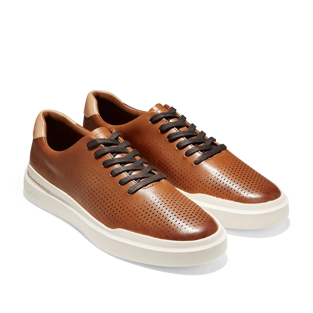 Cole Haan Men's Grandpro Rally Laser Cut Sneaker in British Tan